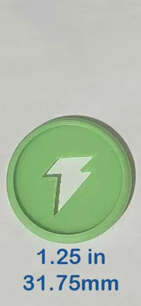 1.25 inch (31.75 mm) disc