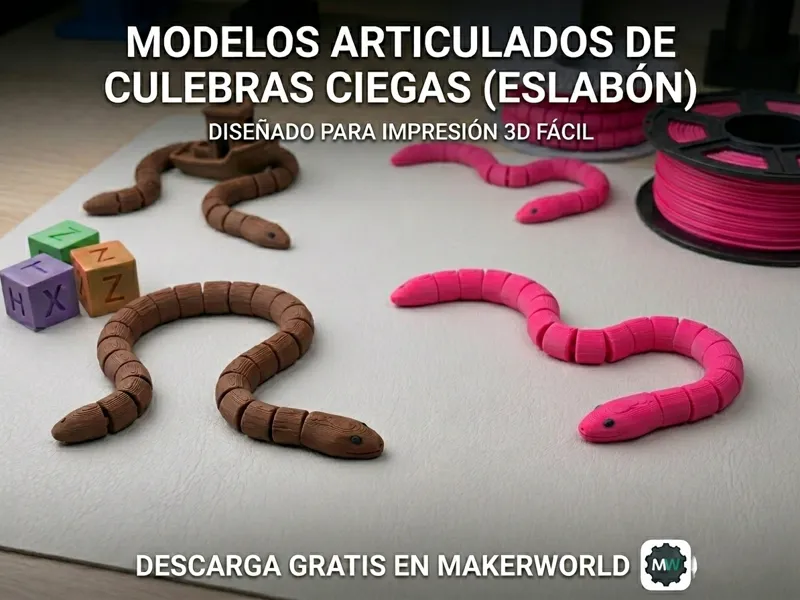 culebra ciega (eslabon) articulable