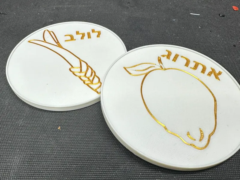 Sukkot coffee coasters