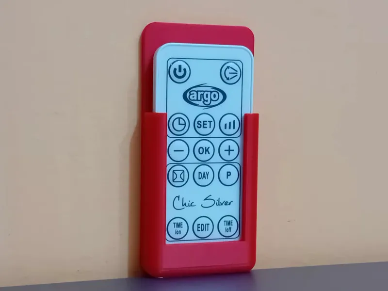 Wall-mounted remote control holder