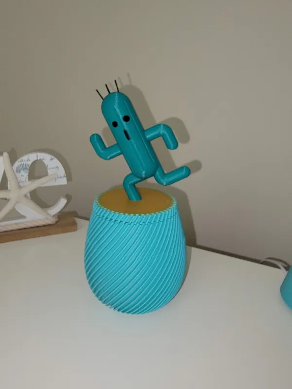 Cactuar Lid for Spiral Planter