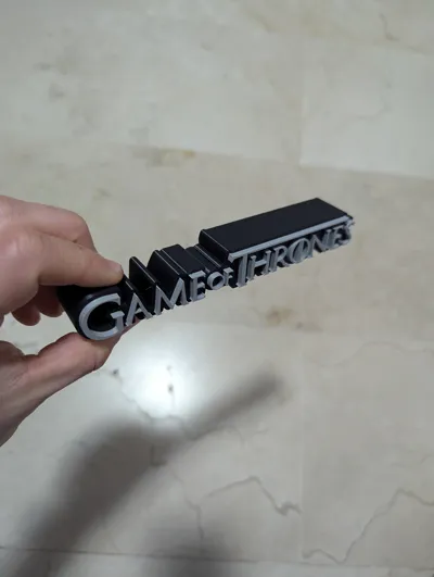 Regalo da collezione con ornamento orizzontale decorativo con logo Game of Thrones