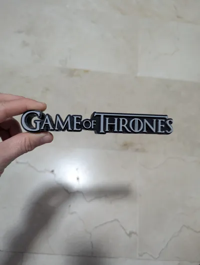 Regalo da collezione con ornamento orizzontale decorativo con logo Game of Thrones