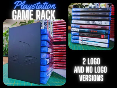 Playstation game rack