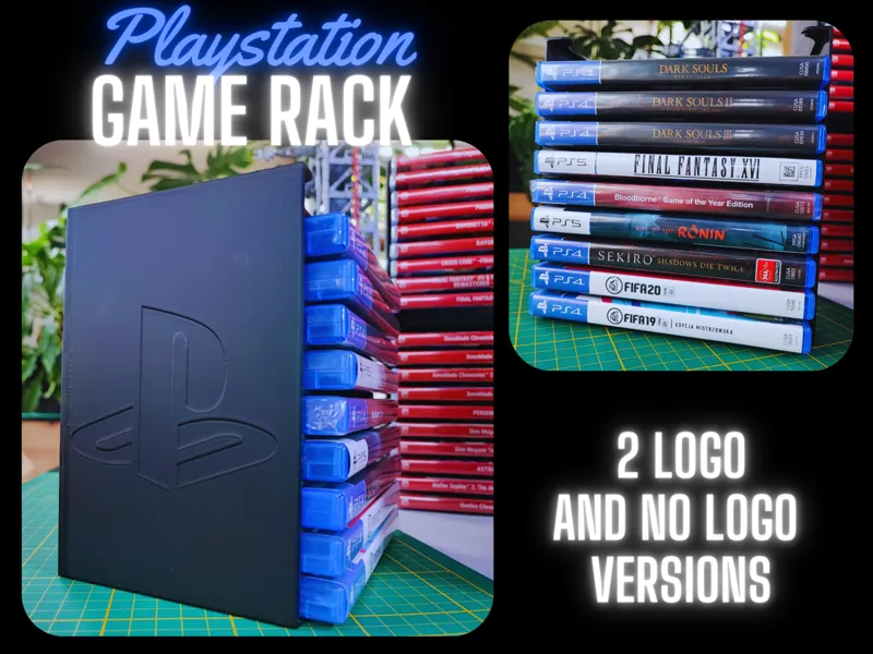 Playstation game rack