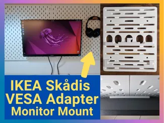 SKADIS Pegboard VESA Monitor Adapter/Mount v1 IKEA