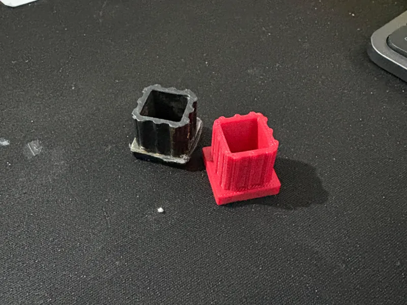 20x20mm Square Tube End Cap – Clean Fit