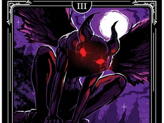 Mothman Tarot Card 