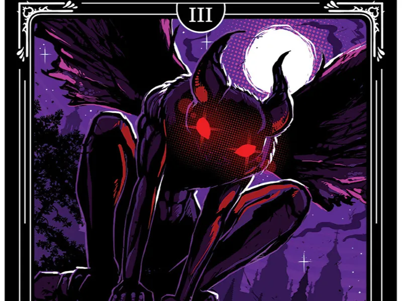 Mothman Tarot Card