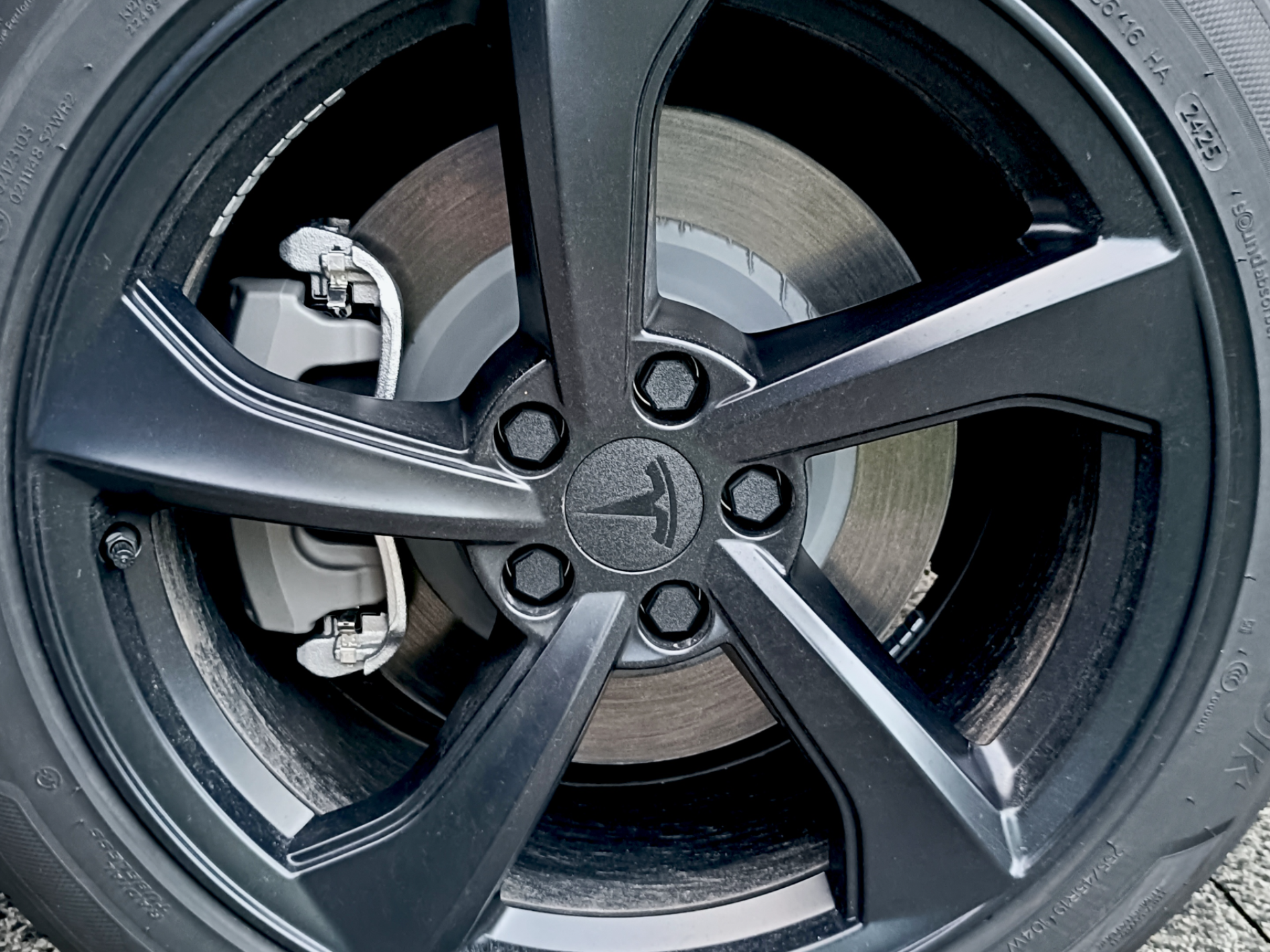 Tesla Crossflow Wheel Center Caps