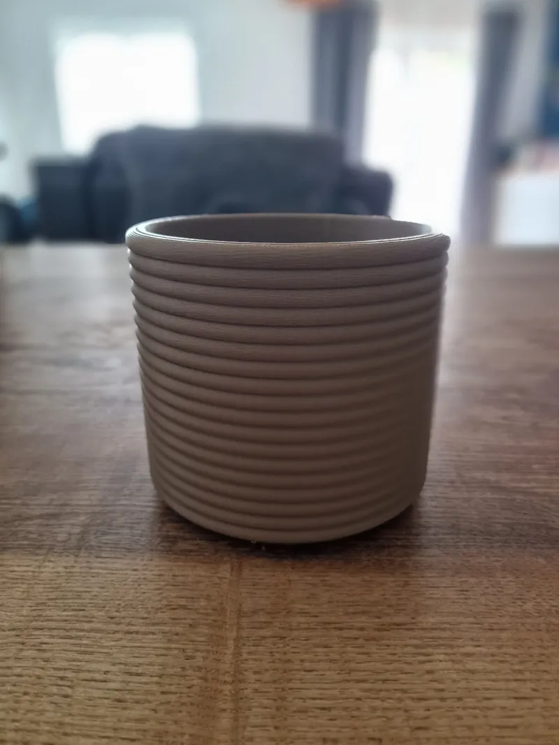 Modern Ribbed Planter