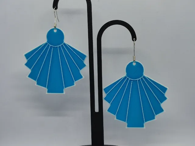 Pendientes Ola Azul
