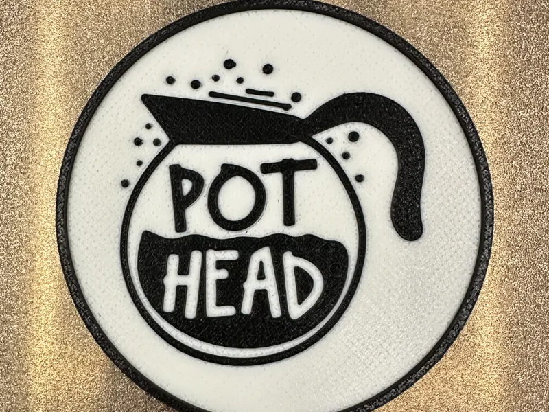 Pot Head Coffee Coaster