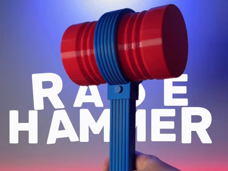 RAGE HAMMER | TPU Stress toy by Pipin World