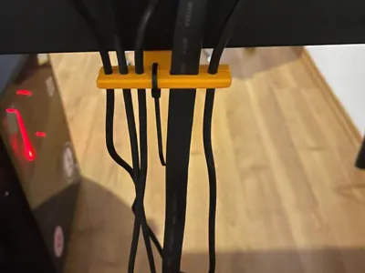 Simple cable manager for ikea table