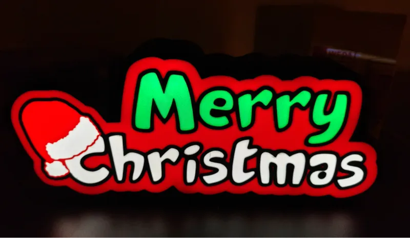 Lightbox Merry Christmas