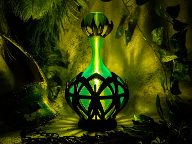 Potion Bottle Nightlight - Black Lotus