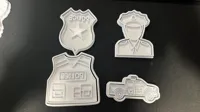 Emporte-pièces et tampons à biscuits police — photo 1