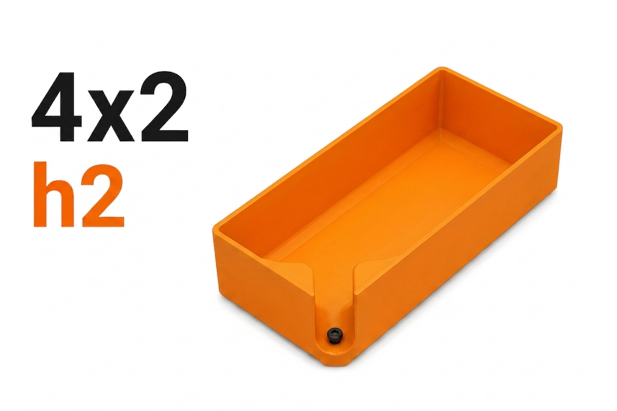 Miniatura 5 do modelo 3D Fast-Pour Stackable gridfinity funnel tray