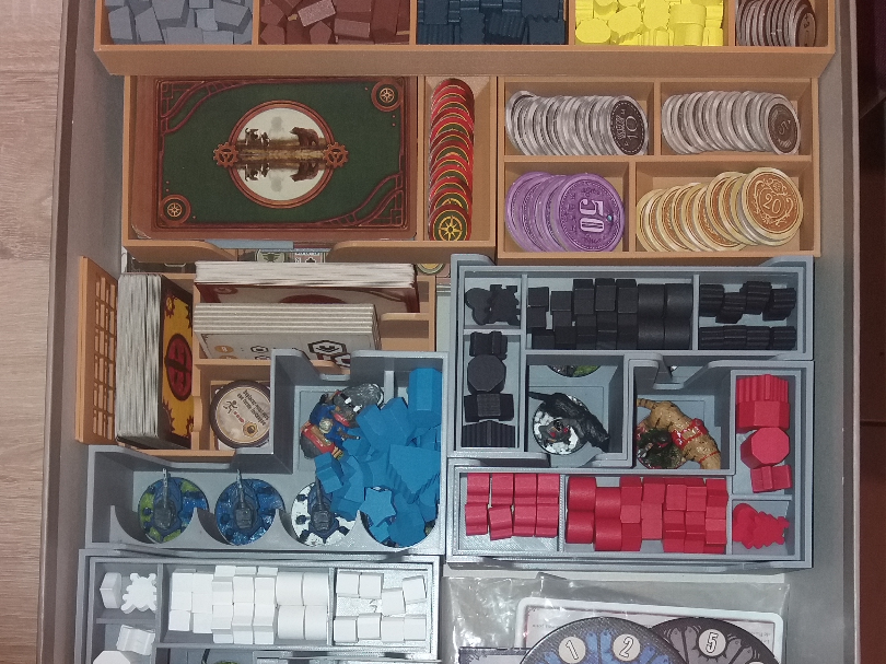 Scythe Organizer board game and extension