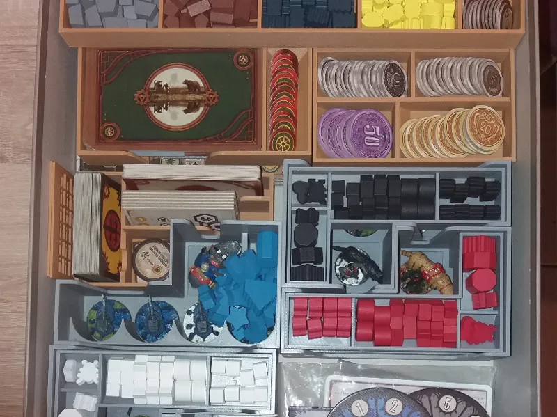 Scythe Organizer board game and extension