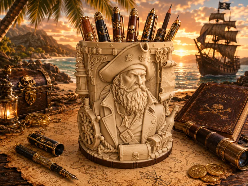 Captain Blackbeard - Desk-Organizer