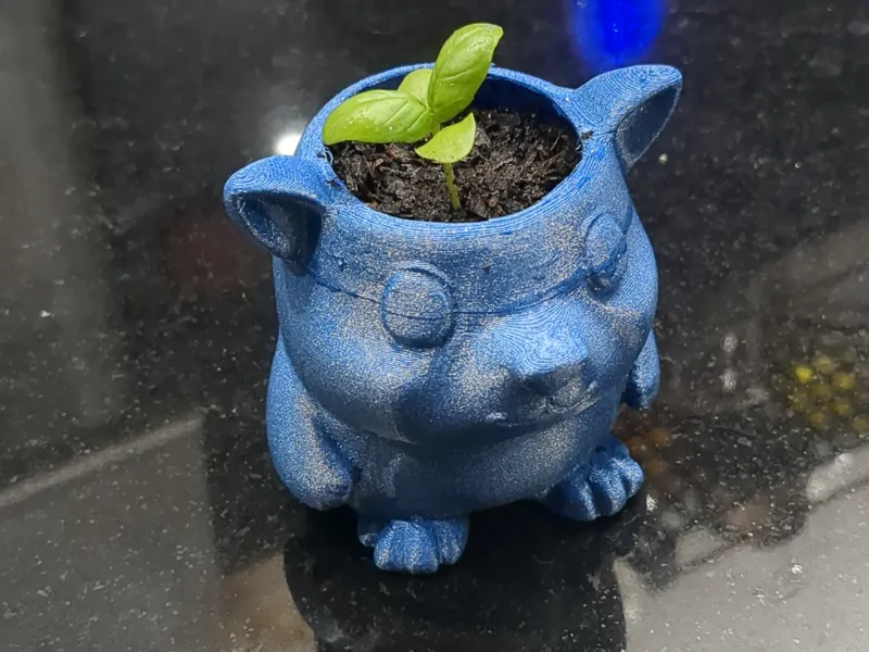Cute Plant Pot Figurine