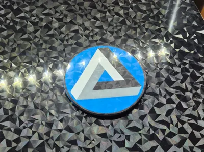 Impossible Triangle Coaster Modern Geometric