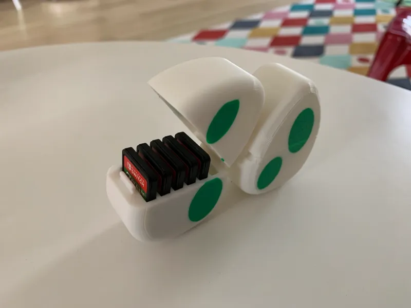 Easy to print Yoshi Egg Switch game cartridge holder