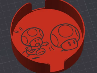 Super Mario Mushroom Coaster Holder