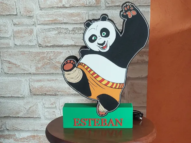 boite à lumières Kung Fu Panda
