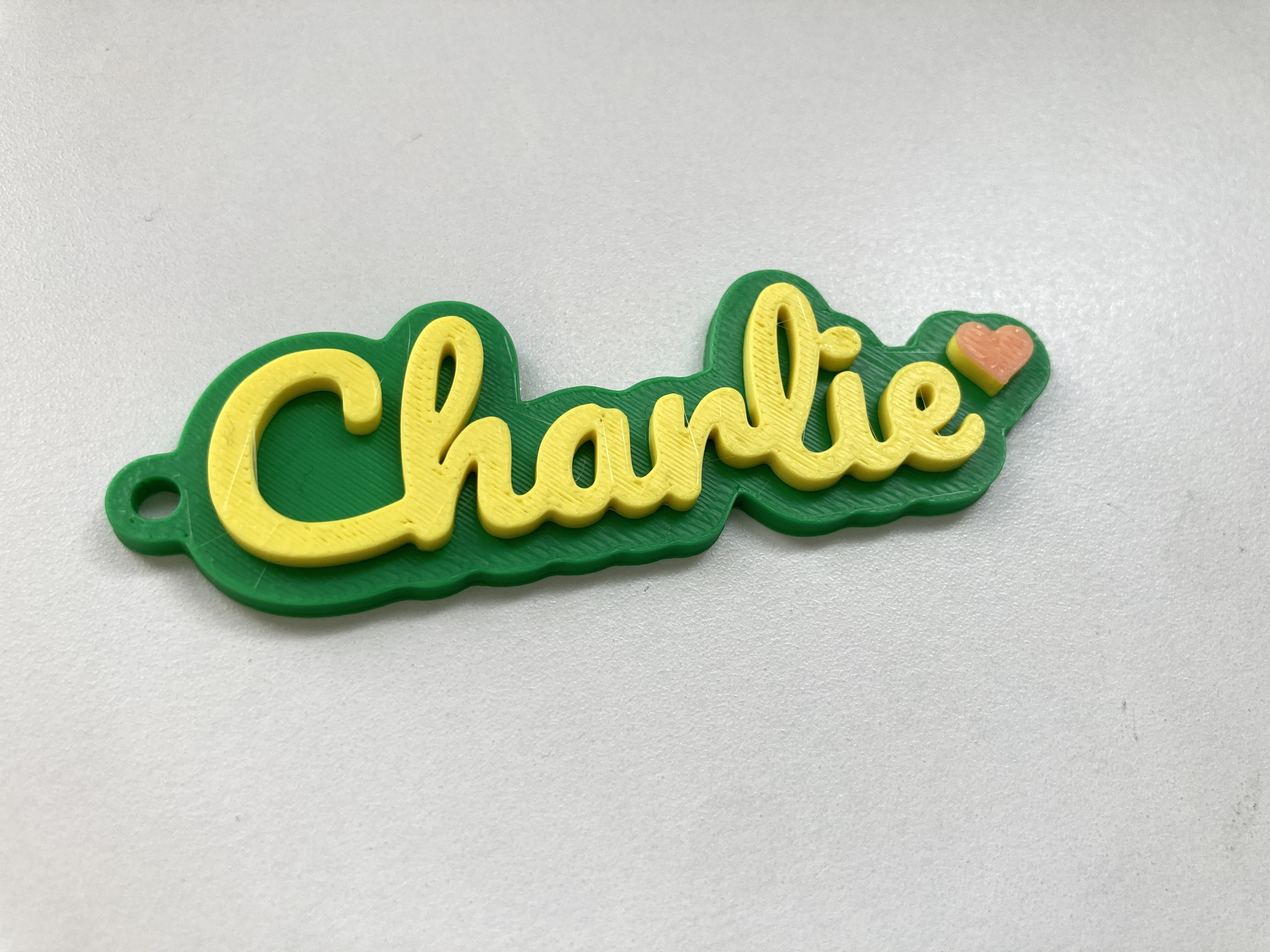 Miniatura 1 do modelo 3D Customizable Parametric Name Keychain_吉田工房