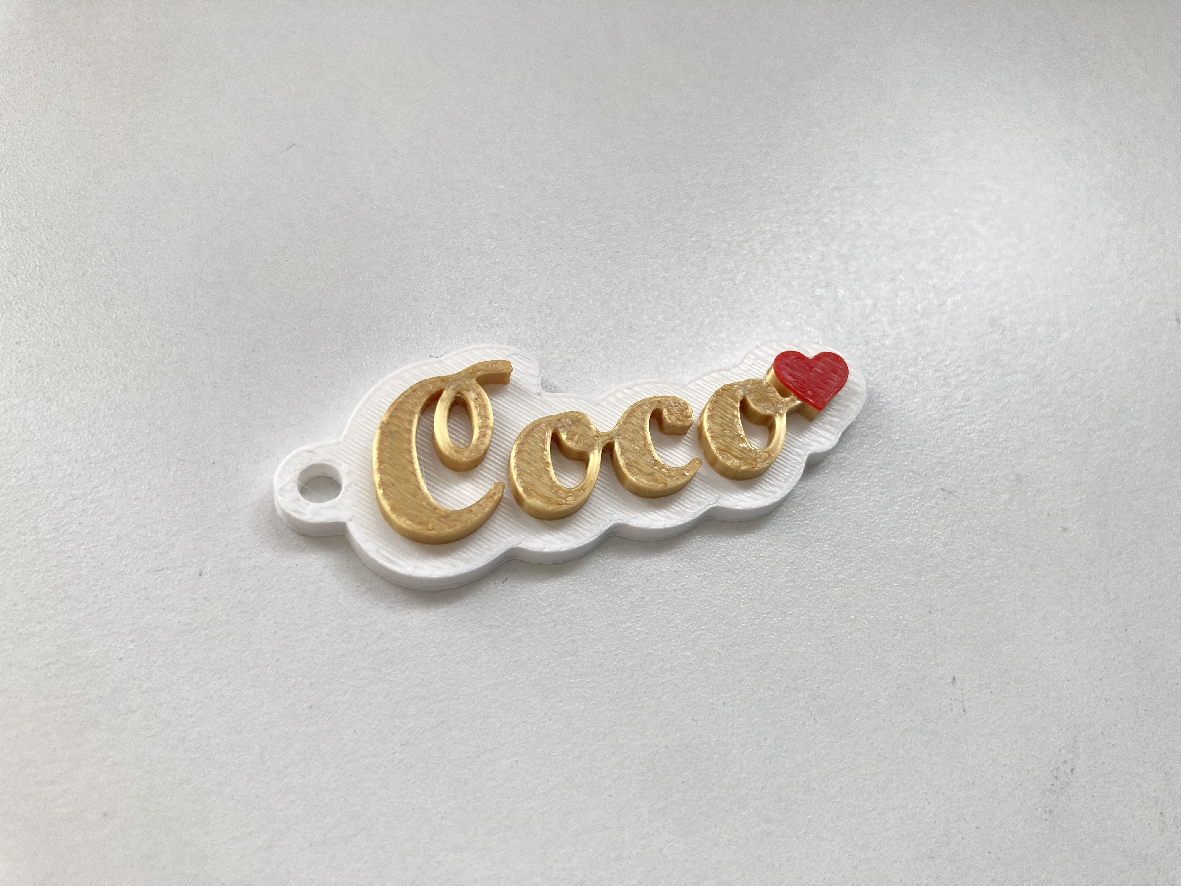 Miniatura 2 do modelo 3D Customizable Parametric Name Keychain_吉田工房