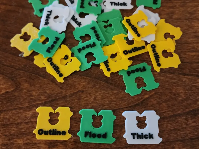 Icing Piping Bag Tags