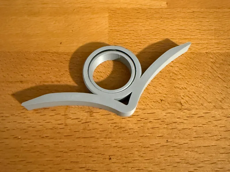 Page holder with gyroscopic hole