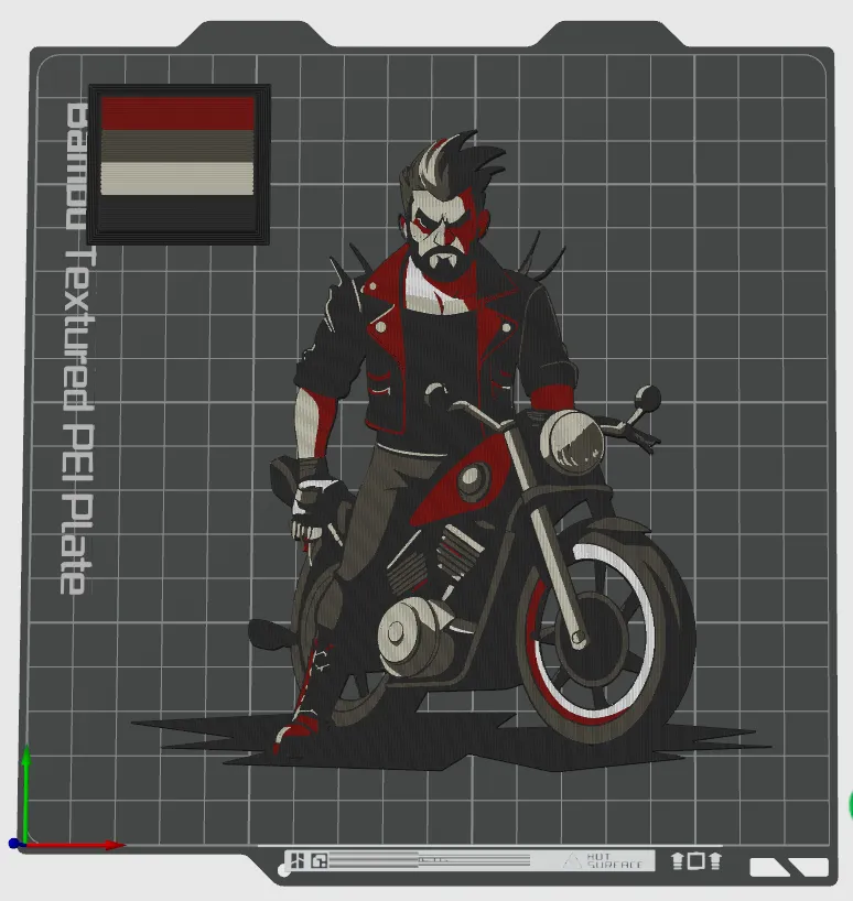 Badguy on a motorcycle