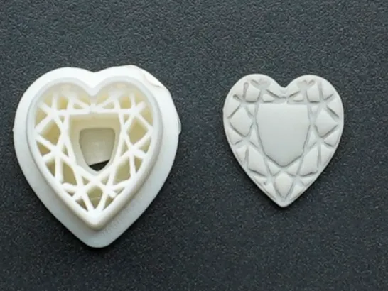 Heart Diamond Cut Clay Cutter Earrings Necklaces
