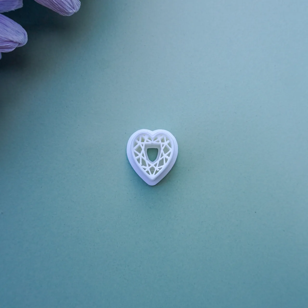 Heart Diamond Cut Clay Cutter Earrings Necklaces view 2