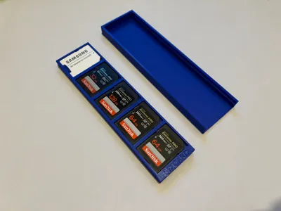 5x SD Card holder and slip case