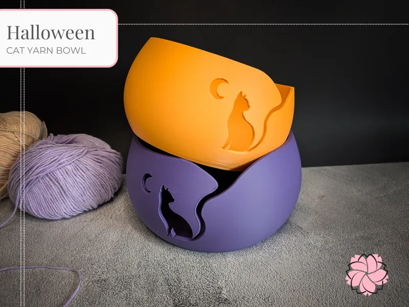 Halloween Yarn Bowl – Cat Edition