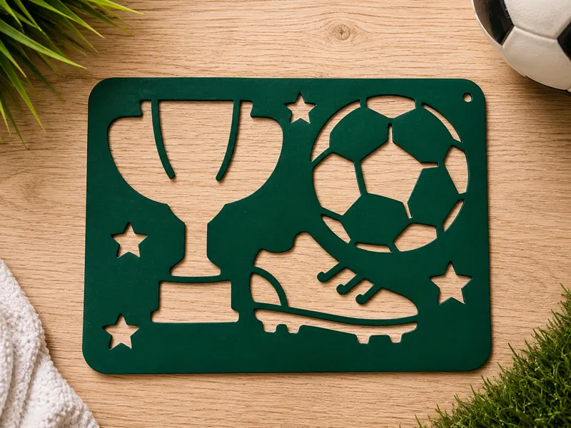 Fußball Stencil Template Malvorlage Schablone