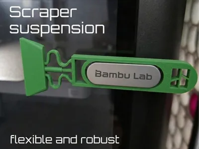 Flexible Cushioned Scraper for Print Bed