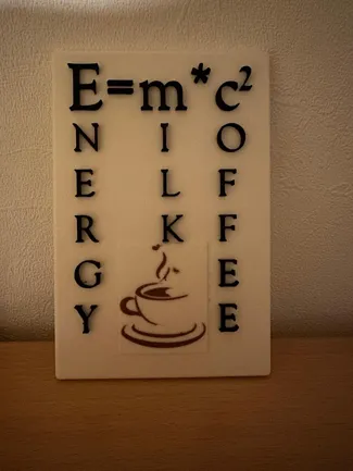 E=m*c2 Kaffee