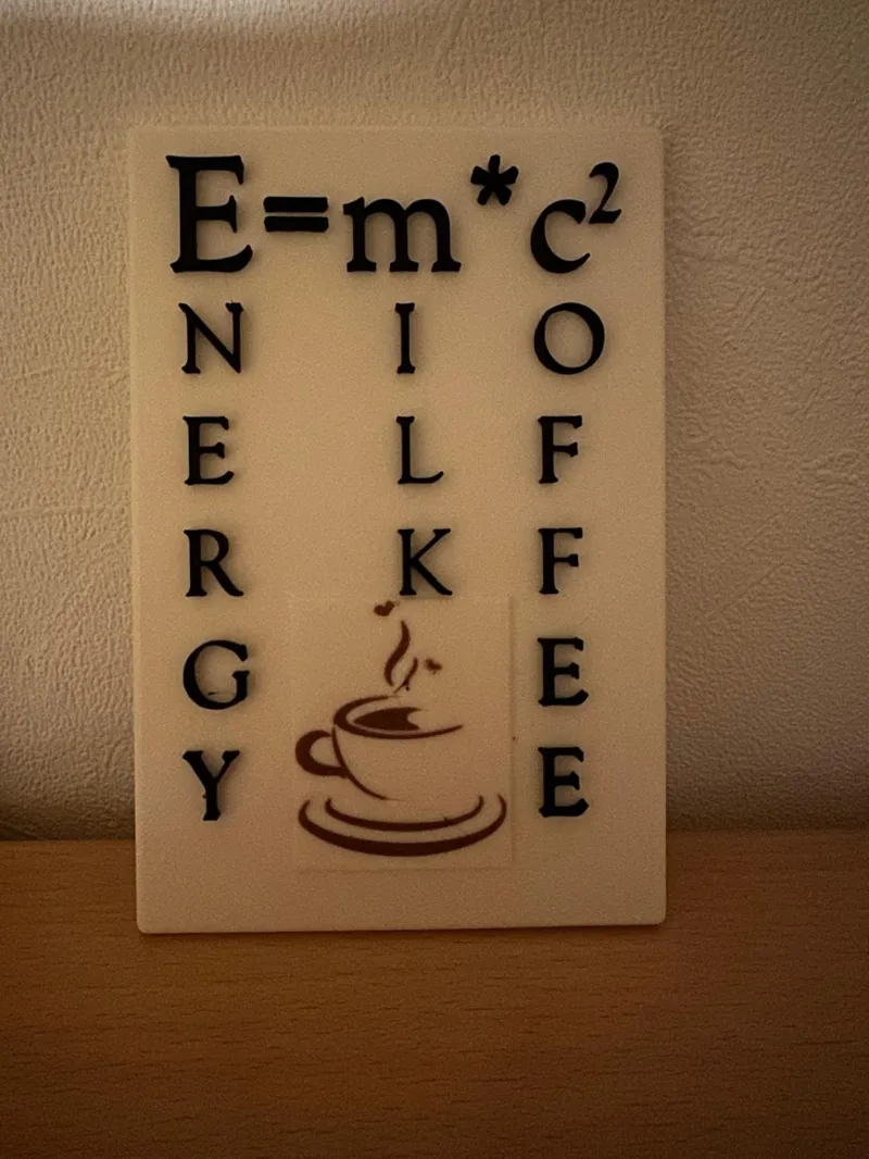 E=m*c2 Kaffee