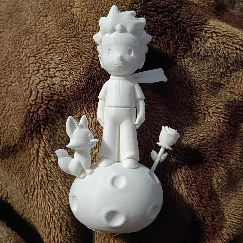 Little Prince & Rose - Free 3D Print Model - MakerWorld