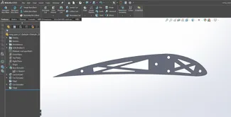 RC WING CROSS SECTION - 3MM CARBON TUBES