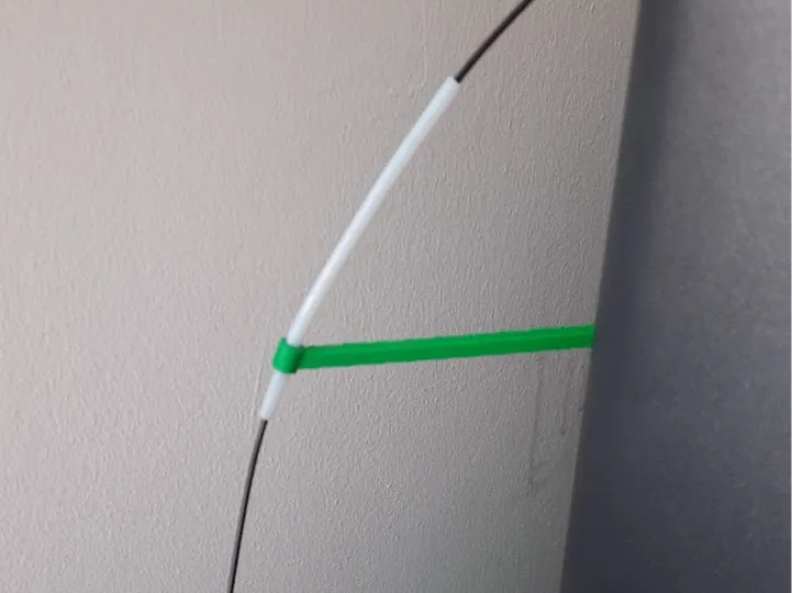 Angled filament arm/guide