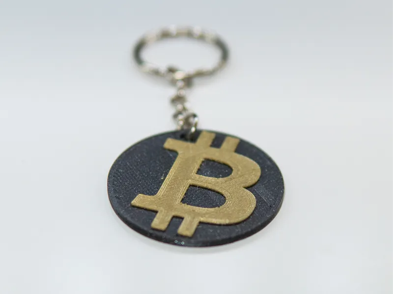 BTC Bitcoin keychain 