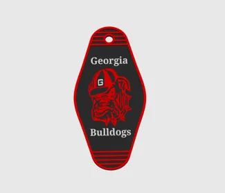 Georgia Bulldog Keychain