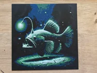Tableau en relief poisson-lanterne — photo 2